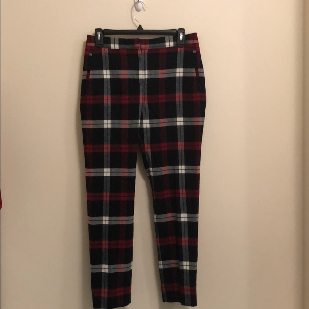 Topshop plaid pants